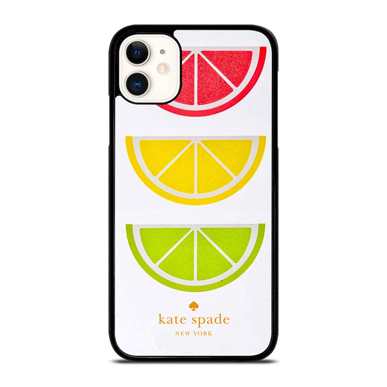 KATE SPADE NEW YORK LOGO COLORFUL LEMON ICON iPhone 11 Case Cover