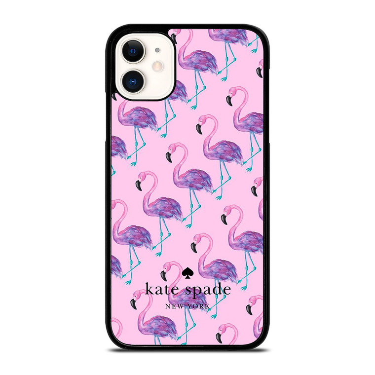 KATE SPADE NEW YORK LOGO FLAMENGOS PATTERN iPhone 11 Case Cover