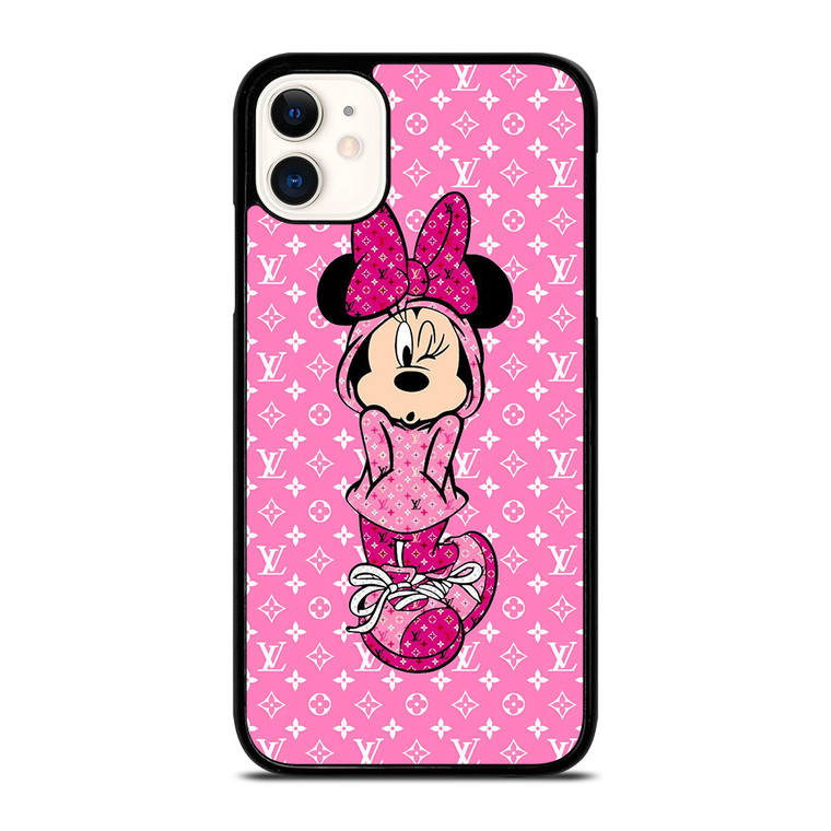 LOUIS VUITTON LV LOGO PINK MINNIE MOUSE iPhone 11 Case Cover