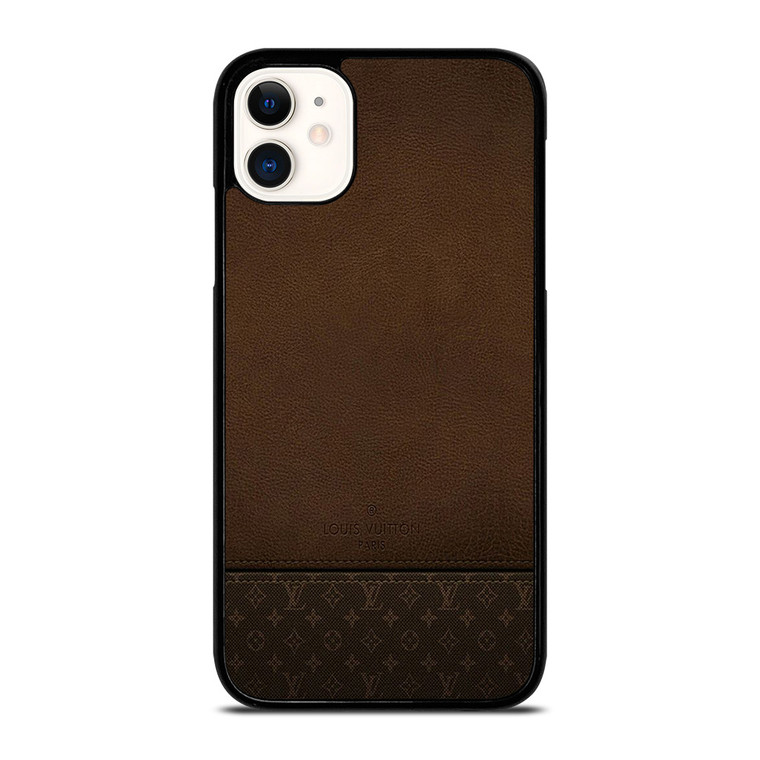 LOUIS VUITTON PARIS LV LOGO LEATHER BAG iPhone 11 Case Cover