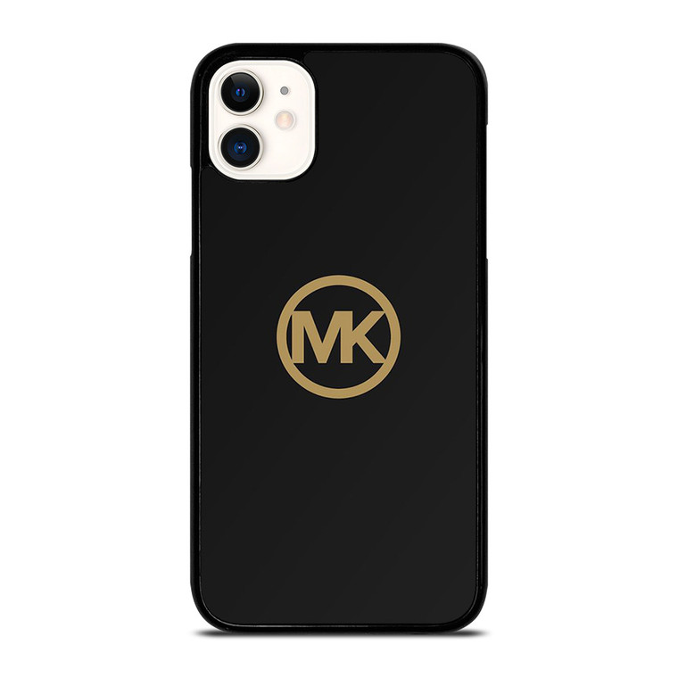 MICHAEL KORS MK LOGO BLACK GOLD iPhone 11 Case Cover