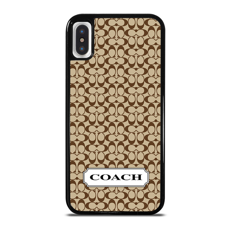 COACH NEW YORK LOGO EMBLEM PATTERN iPhone X / XS Case Cover