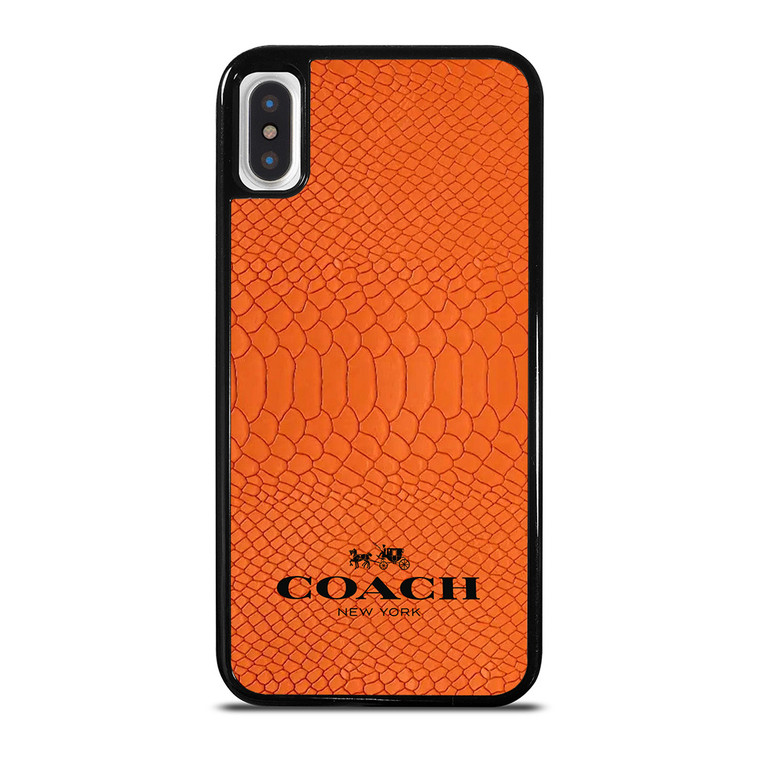 COACH NEW YORK LOGO ORANGE SKIN iPhone X / XS Case Cover