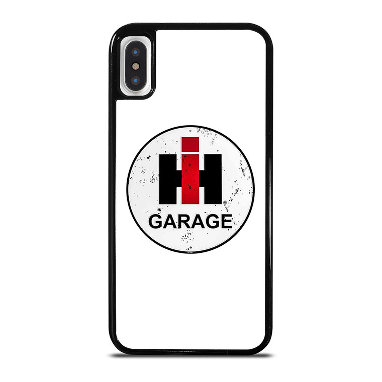 IH INTERNATIONAL HARVESTER FARMALL LOGO TRACTOR GARAGE iPhone X / XS Case Cover