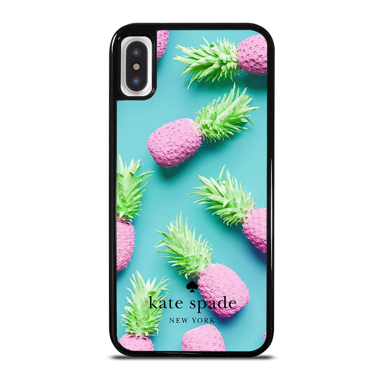 KATE SPADE NEW YORK LOGO SUMMER PINEAPPLE ICON iPhone X / XS Case Cover