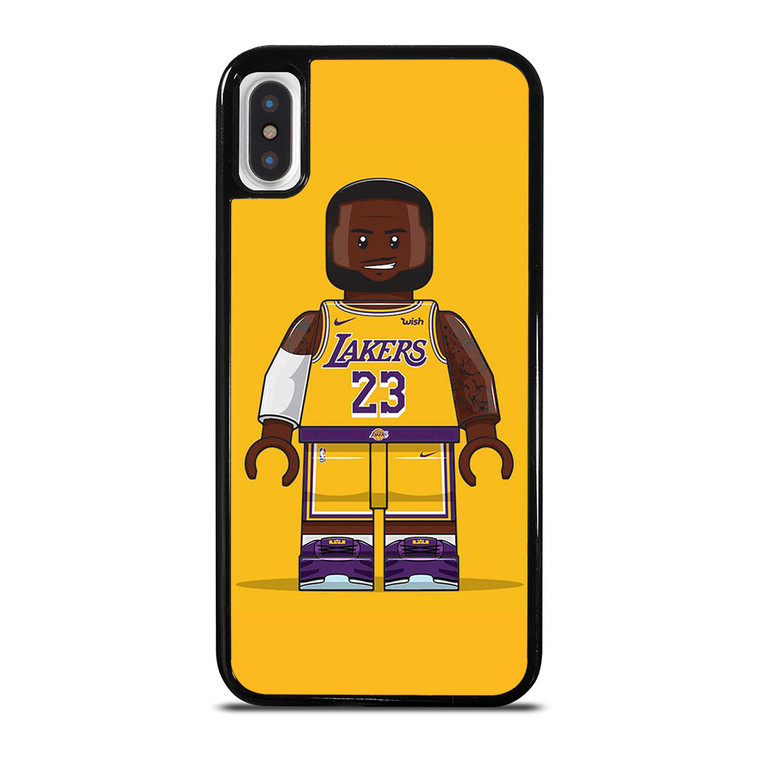 LEBRON JAMES LA LAKERS NBA LEGO BASKETBALL iPhone X / XS Case Cover