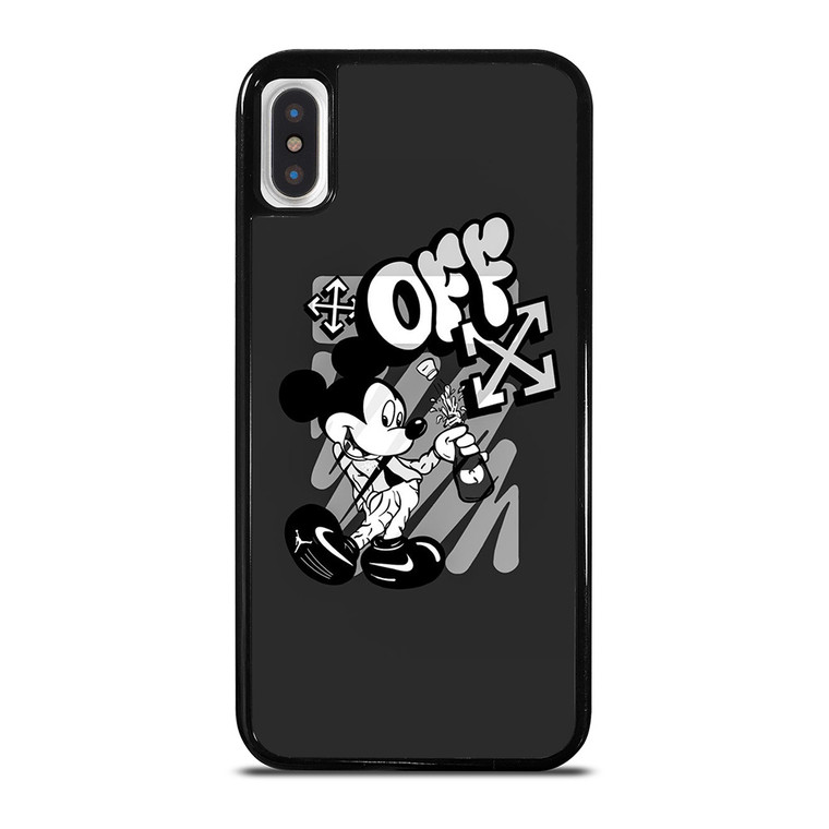 MICKEY MOUSE OFF WHITE LOGO iPhone X / XS Case Cover