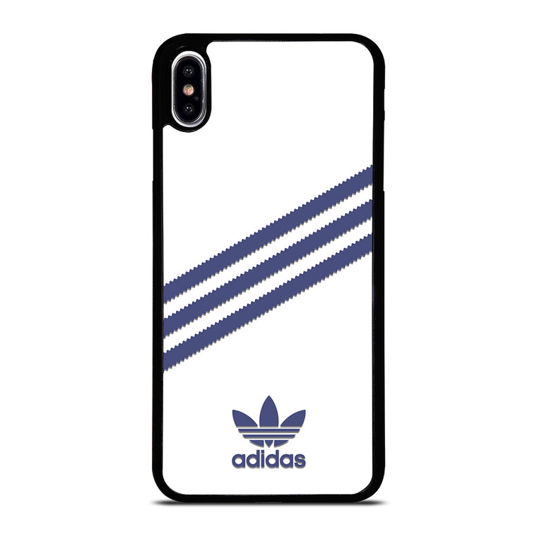 ADIDAS ORIGINALS STRIPES WHITE ROYAL BLUE iPhone XS Max Case Cover