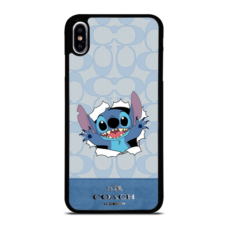 COACH NEW YORK LOGO DISNEY STITCH iPhone XS Max Case Cover