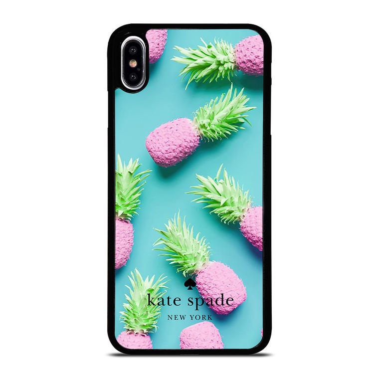 KATE SPADE NEW YORK LOGO SUMMER PINEAPPLE ICON iPhone XS Max Case Cover