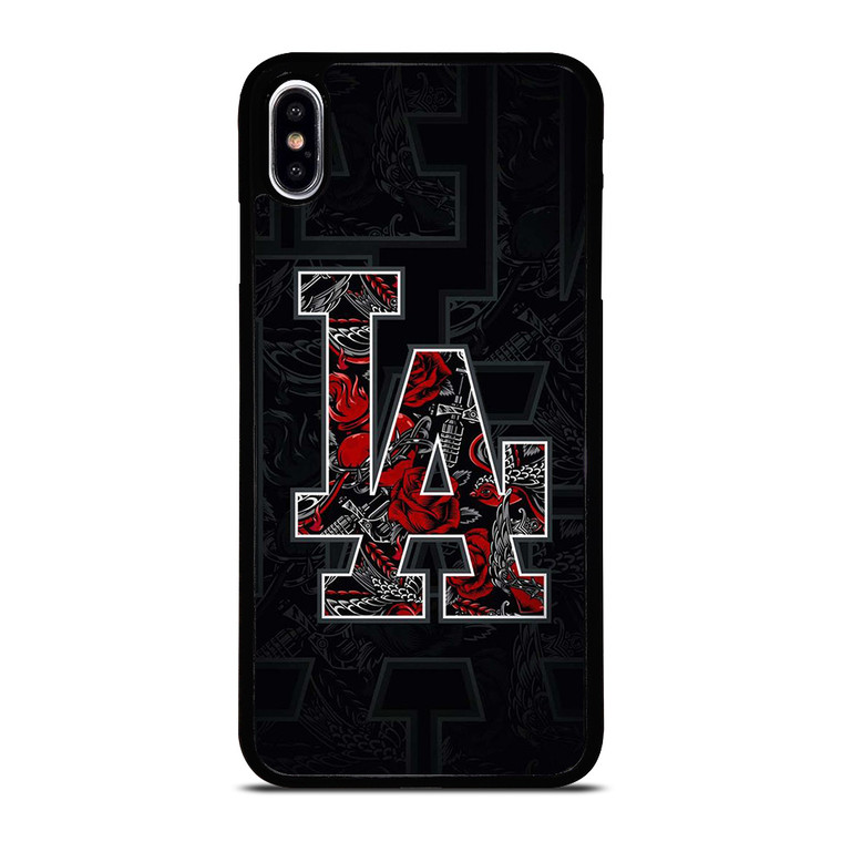 LA LOS ANGELES LAKERS NBA TATTOO LOGO iPhone XS Max Case Cover