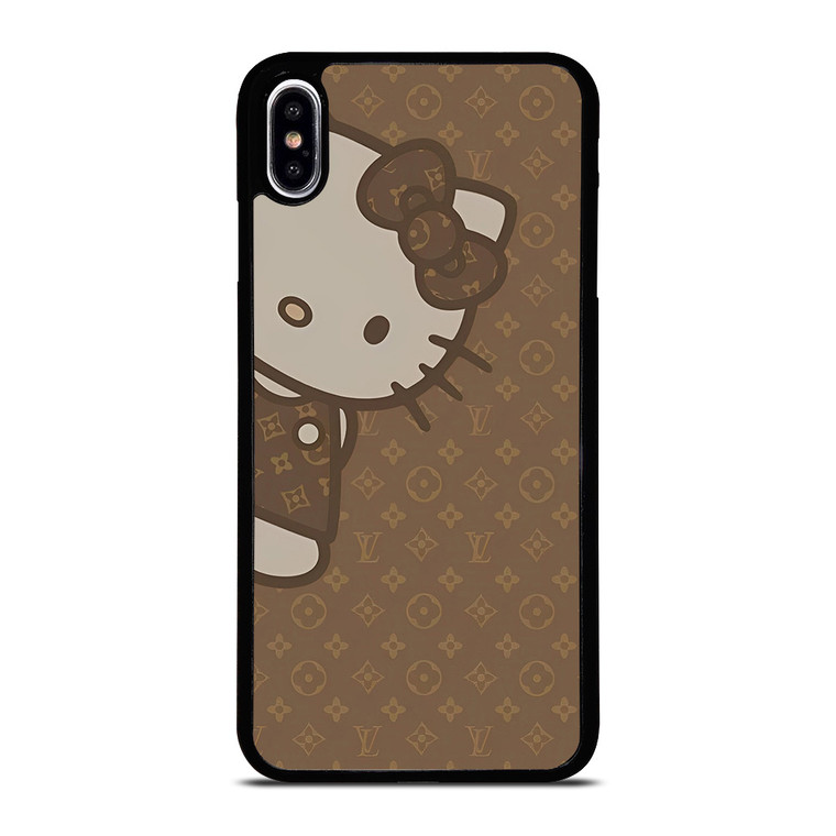 LOUIS VUITTON LV PATTERN LOGO HELLO KITTY iPhone XS Max Case Cover