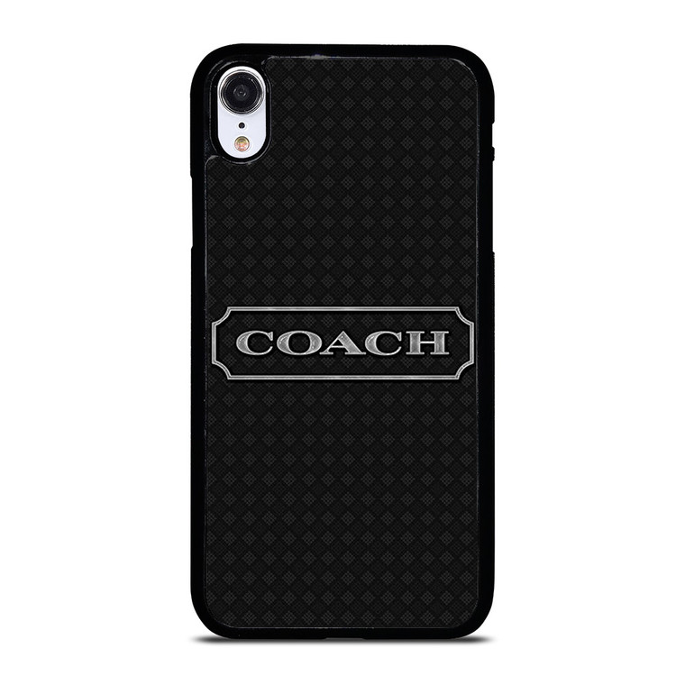 COACH NEW YROK LOGO BLACK iPhone XR Case Cover