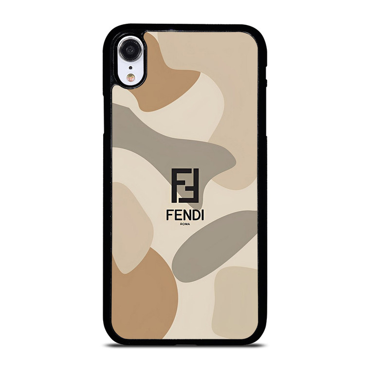 FENDI ROMA LOGO CAMO iPhone XR Case Cover