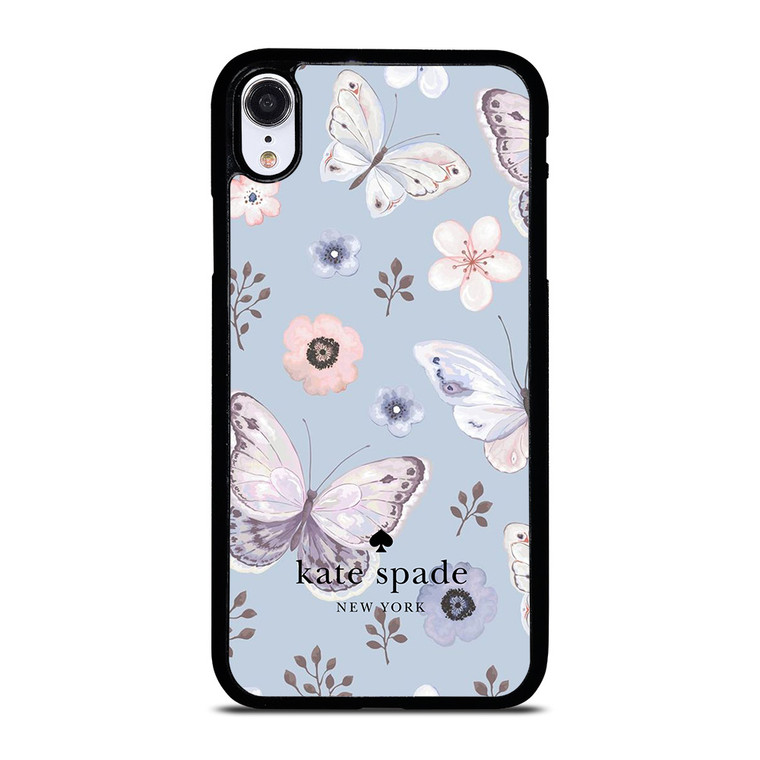 KATE SPADE NEW YORK LOGO BUTTERFLY PATTERN iPhone XR Case Cover