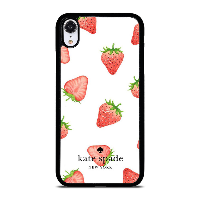 KATE SPADE NEW YORK LOGO STRAWBERRY ICON iPhone XR Case Cover