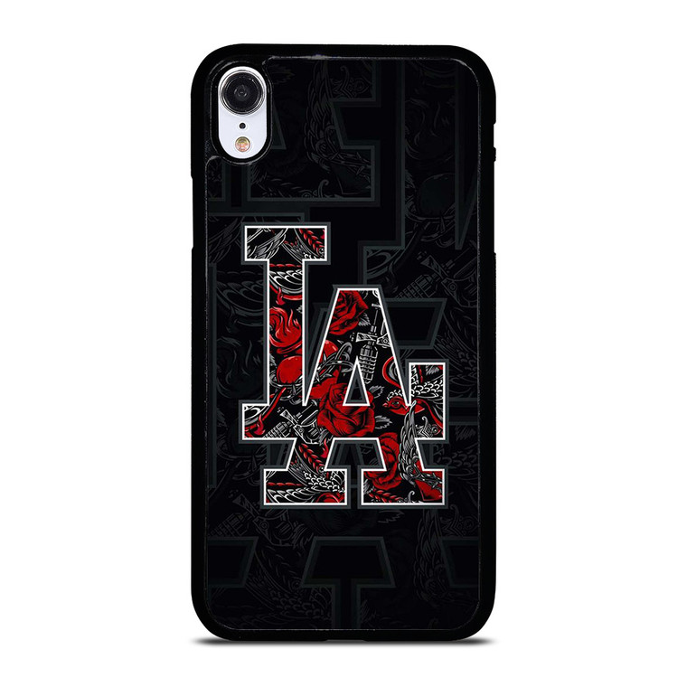 LA LOS ANGELES LAKERS NBA TATTOO LOGO iPhone XR Case Cover