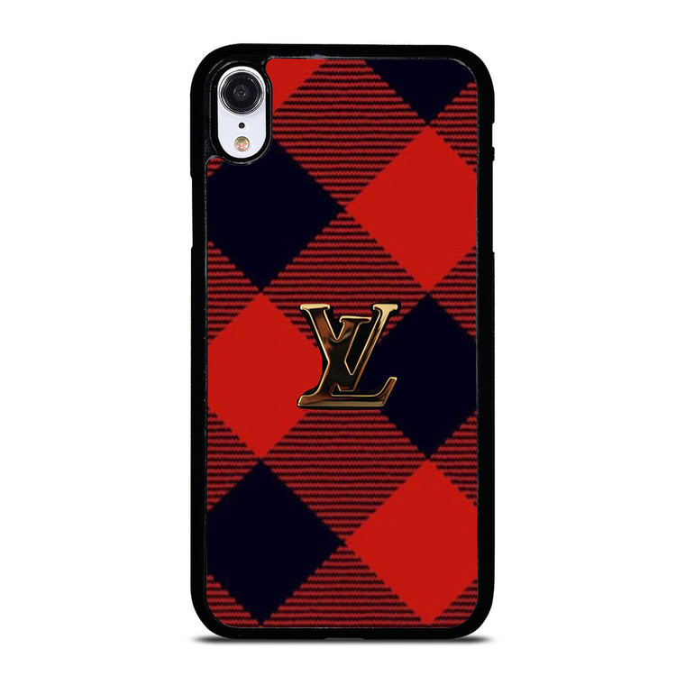 LOUIS VUITTON LV LOGO PATTERN RED iPhone XR Case Cover