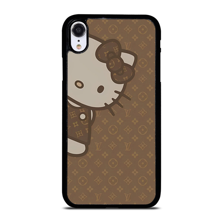 LOUIS VUITTON LV PATTERN LOGO HELLO KITTY iPhone XR Case Cover