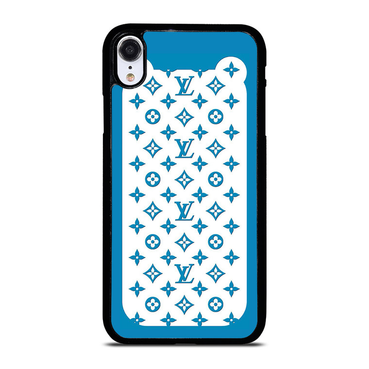 LOUIS VUITTON PATERN ICON LOGO BLUE iPhone XR Case Cover