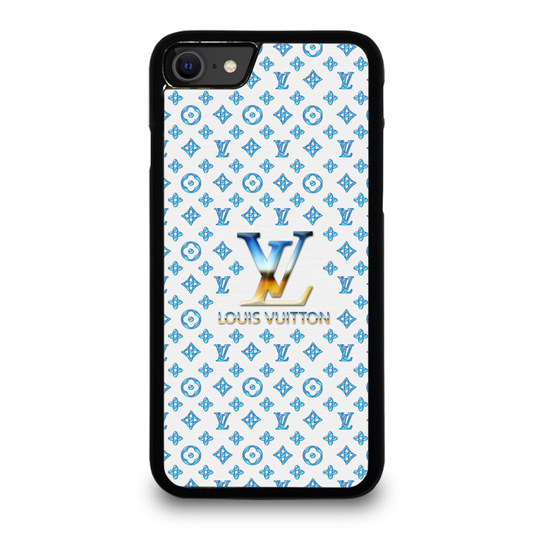 LOUIS VUITTON LV BLUE PATERN ICON LOGO iPhone SE 2020 Case Cover