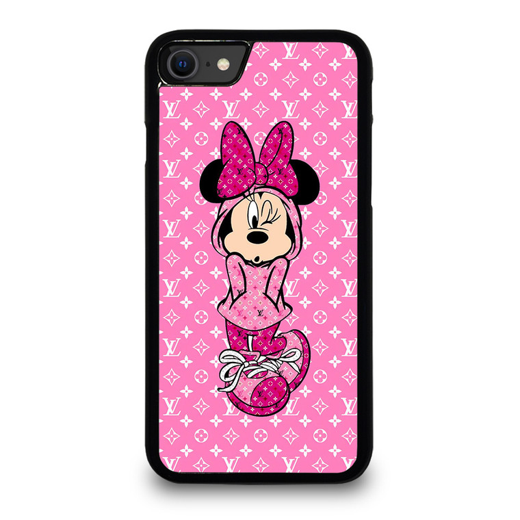 LOUIS VUITTON LV LOGO PINK MINNIE MOUSE iPhone SE 2020 Case Cover