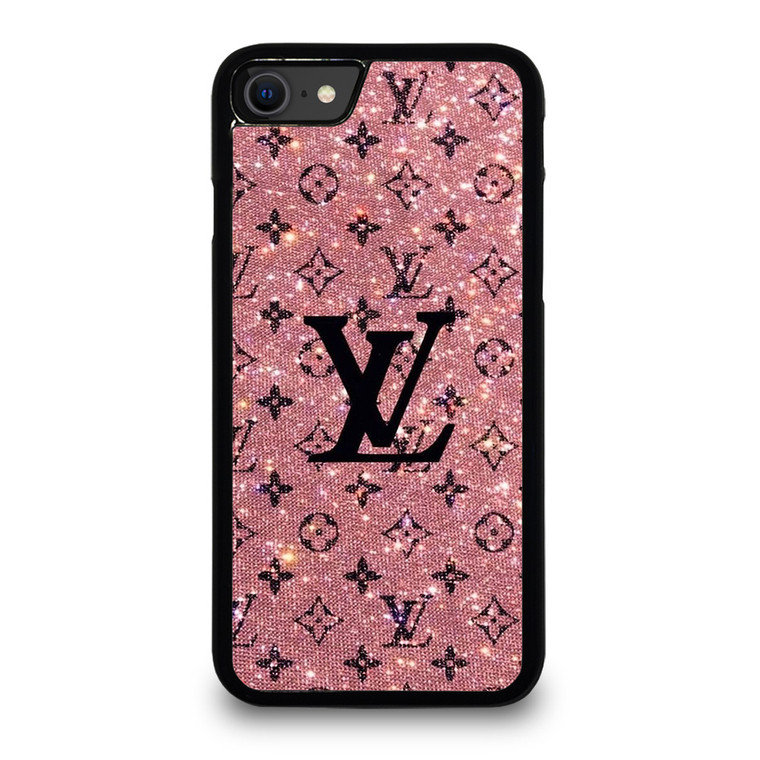 LOUIS VUITTON LV LOGO PINK SPARKLE iPhone SE 2020 Case Cover