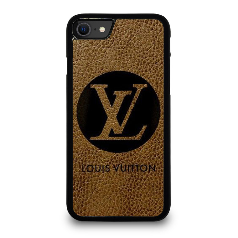 LOUIS VUITTON PARIS LV LOGO LEATHER iPhone SE 2020 Case Cover