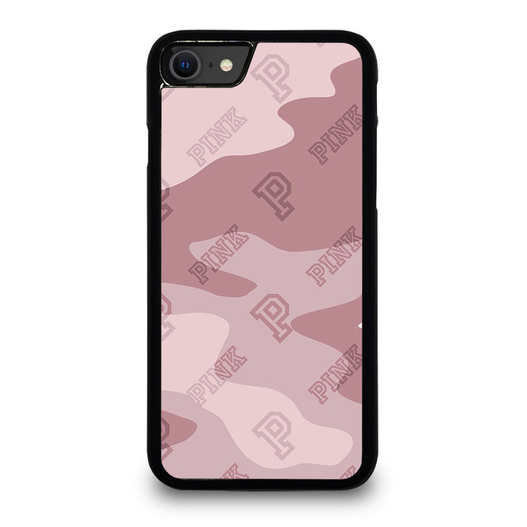 PINK NATION VICTORIA'S SECRET LOGO ICON CAMO iPhone SE 2020 Case Cover
