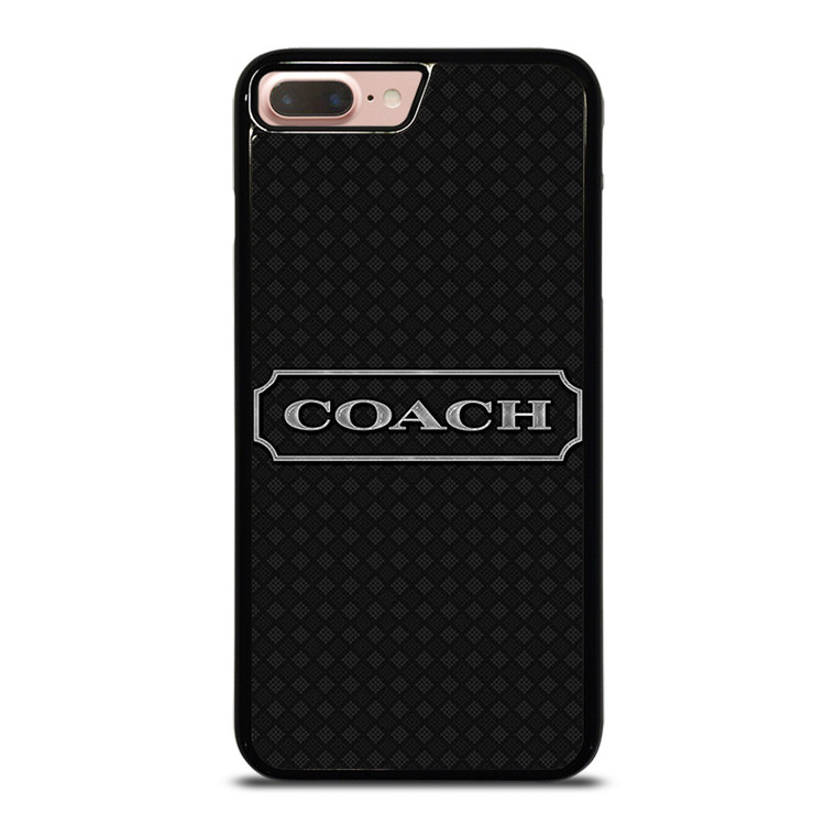 COACH NEW YROK LOGO BLACK iPhone 8 Plus Case Cover