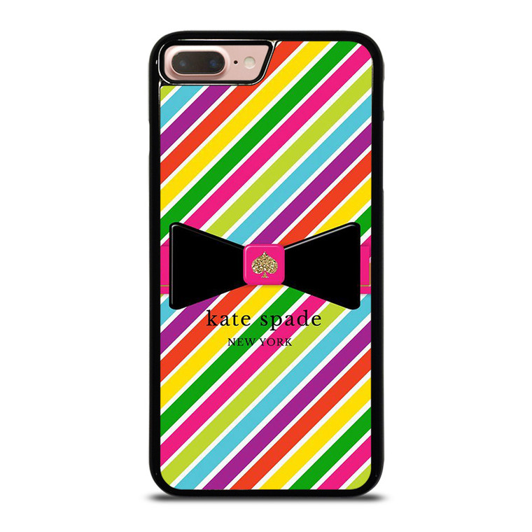 KATE SPADE NEW YORK LOGO STRIPE RIBBON ICON iPhone 8 Plus Case Cover