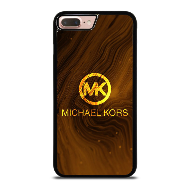 MICHAEL KORS GOLDEN MARBLE LOGO ICON iPhone 8 Plus Case Cover
