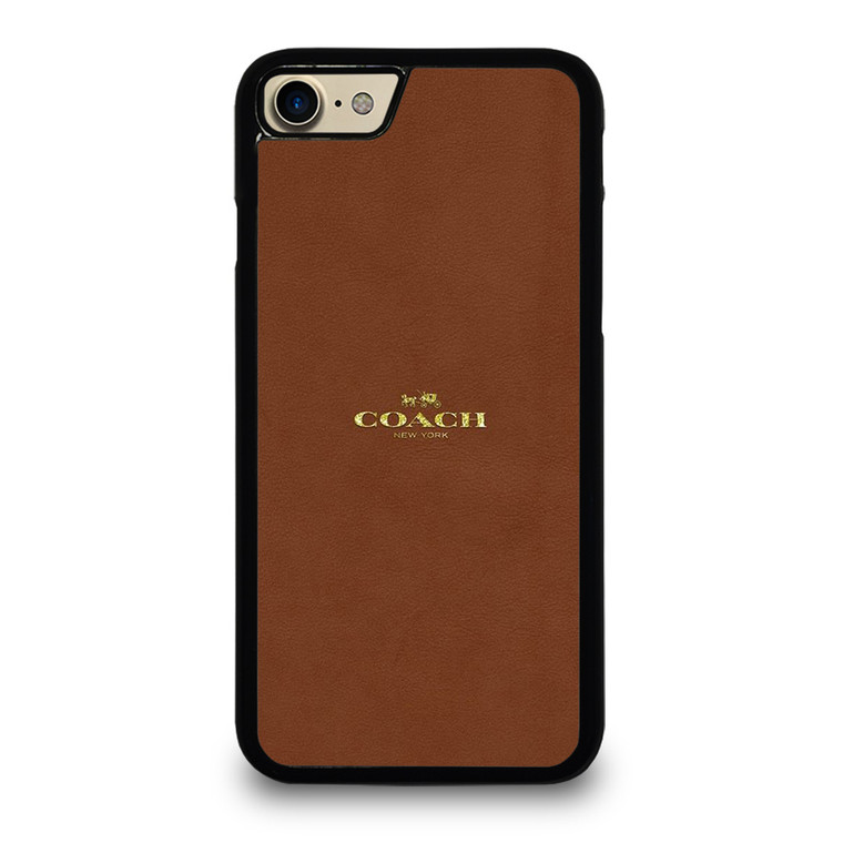 COACH NEW YORK LOGO BROWN iPhone 8 Case Cover