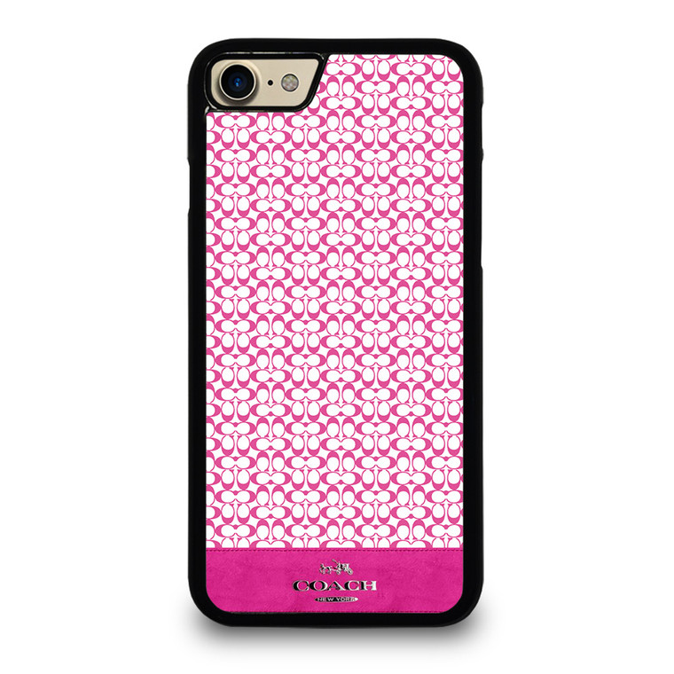 COACH NEW YORK PINK LOGO iPhone 8 Case Cover