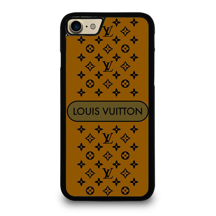 LOUIS VUITTON PATTERN LV LOGO ICON GOLD iPhone 8 Case Cover