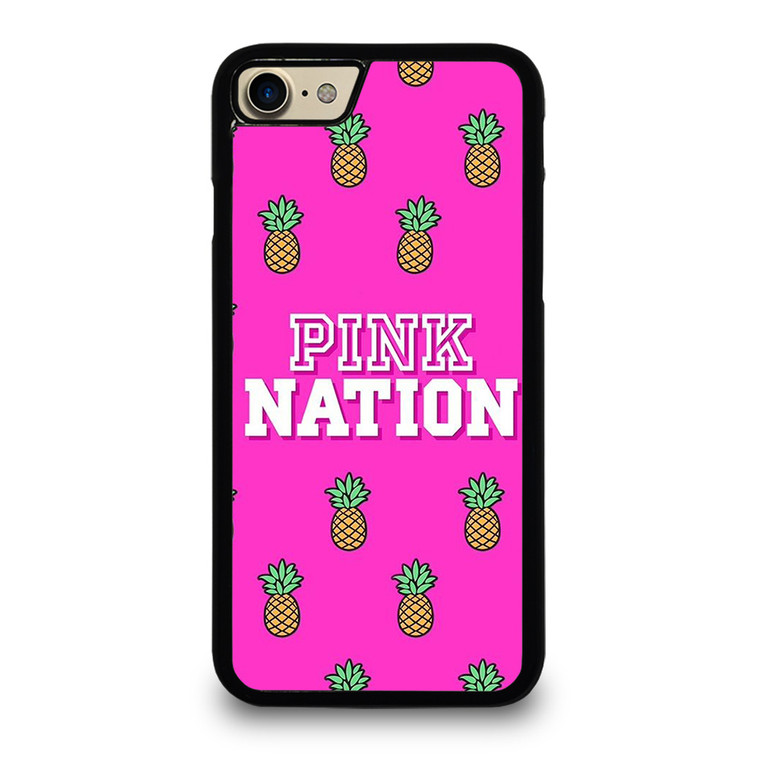 PINK NATION VICTORIA'S SECRET LOGO PINEAPPLE iPhone 8 Case Cover