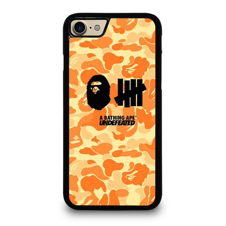 BATHING APE UNDEFEATED ORANGE CAMO iPhone 7 Case Cover