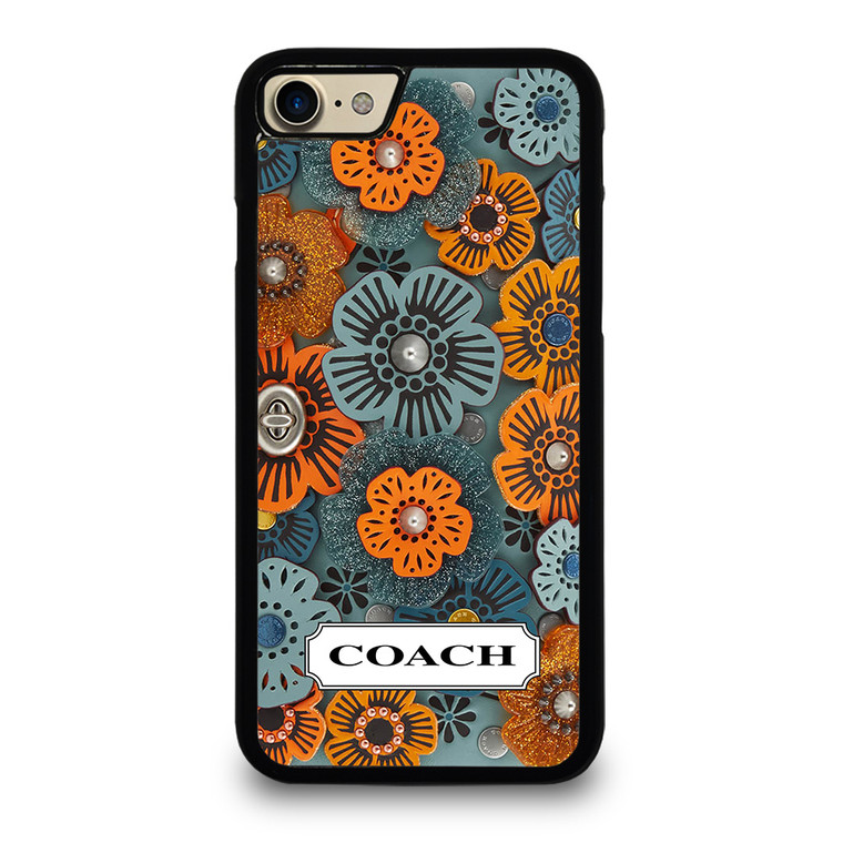 COACH NEW YORK LOGO TEA ROSE PATTERN iPhone 7 Case Cover