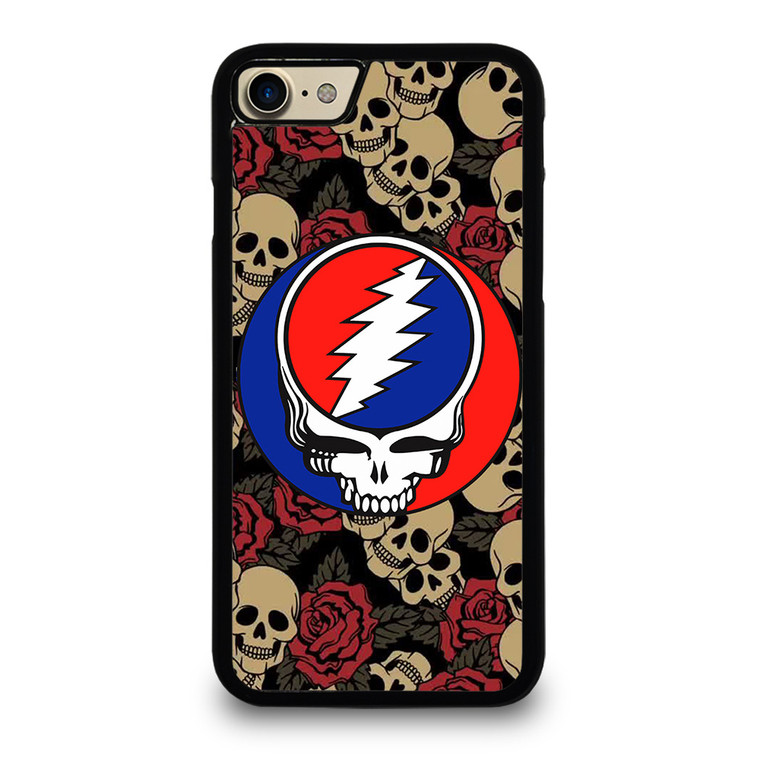 GREATEFUL DEAD BAND ICON SKULL AND ROSE iPhone 7 Case Cover