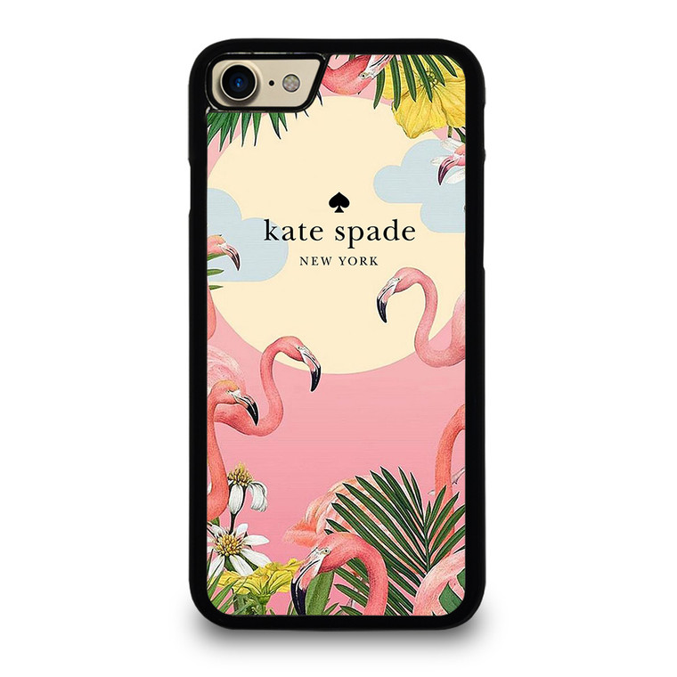 KATE SPADE NEW YORK LOGO FLORAL FLAMENGOS iPhone 7 Case Cover