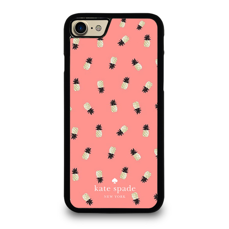 KATE SPADE NEW YORK LOGO PINK PINEAPPLES ICON iPhone 7 Case Cover