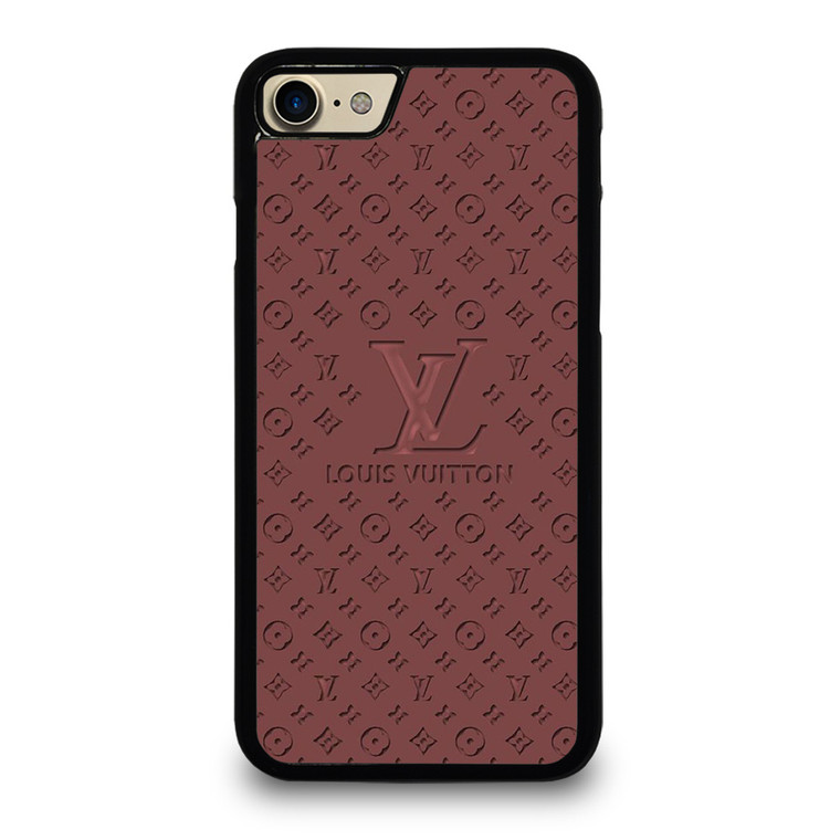 LOUIS VUITTON LV ROSE BROWN LOGO ICON iPhone 7 Case Cover