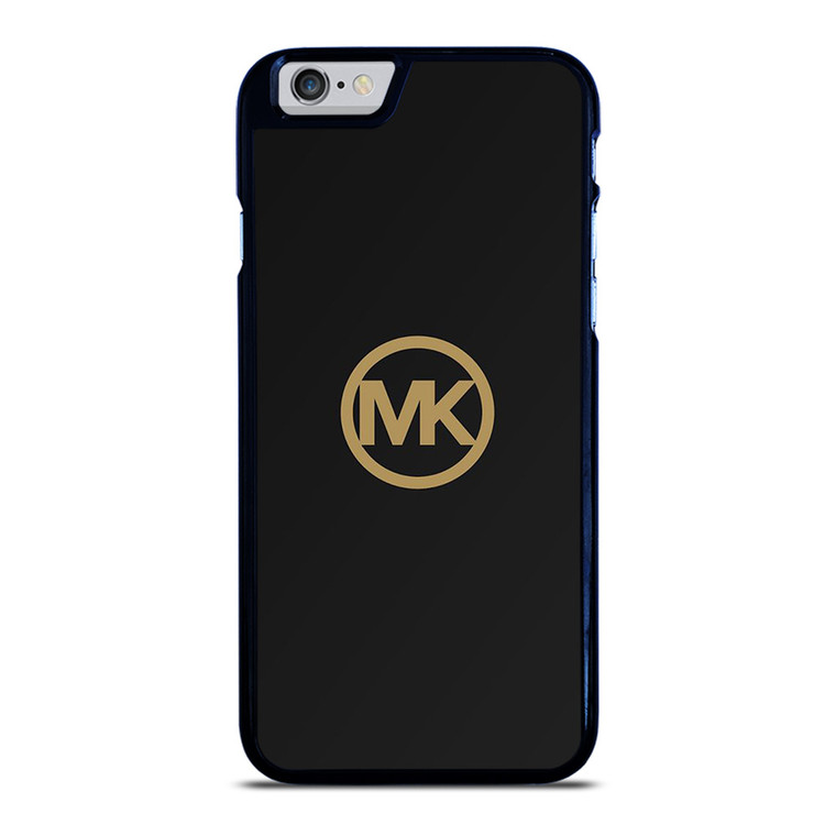 MICHAEL KORS MK LOGO BLACK GOLD iPhone 6 / 6S Case Cover