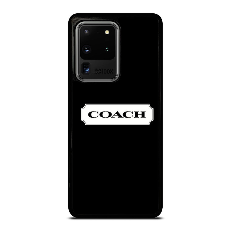 COACH NEW YORK LOGO ICON BLACK Samsung Galaxy S20 Ultra Case Cover