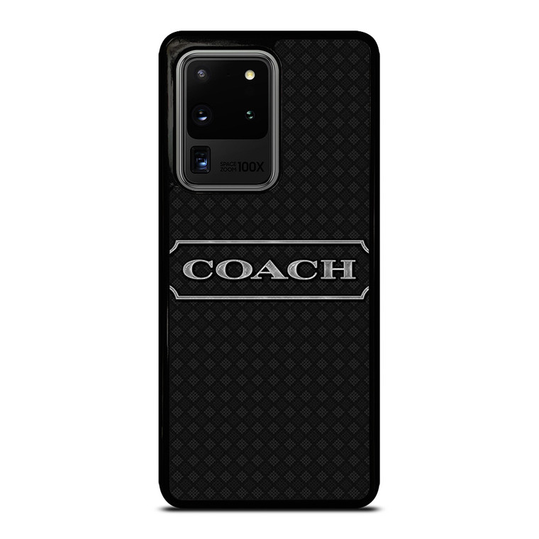 COACH NEW YROK LOGO BLACK Samsung Galaxy S20 Ultra Case Cover