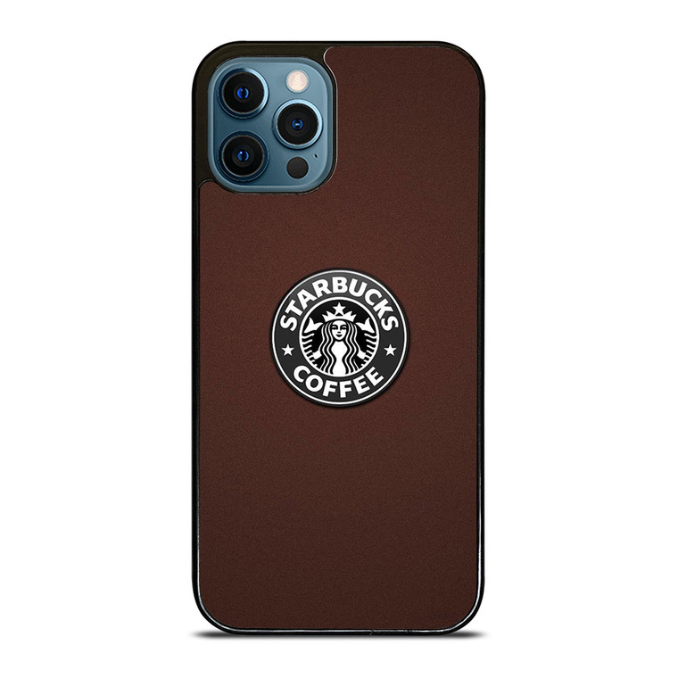 STARBUCKS COFFEE BROWN LOGO iPhone 12 Pro Case Cover