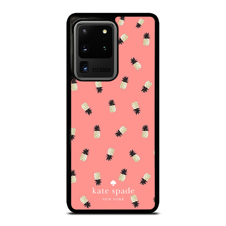 KATE SPADE NEW YORK LOGO PINK PINEAPPLES ICON Samsung Galaxy S20 Ultra Case Cover