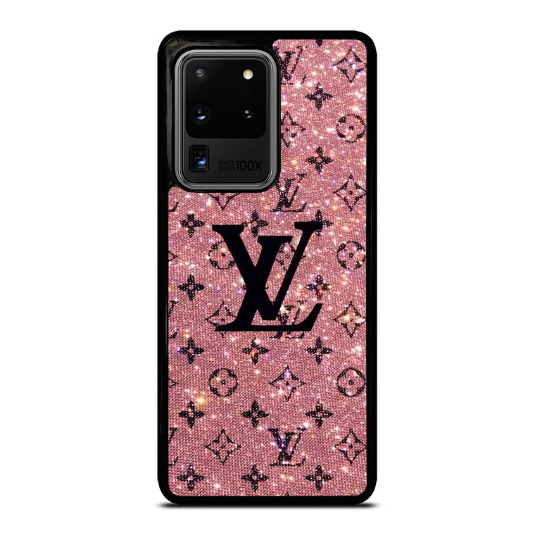 LOUIS VUITTON LV LOGO PINK SPARKLE Samsung Galaxy S20 Ultra Case Cover