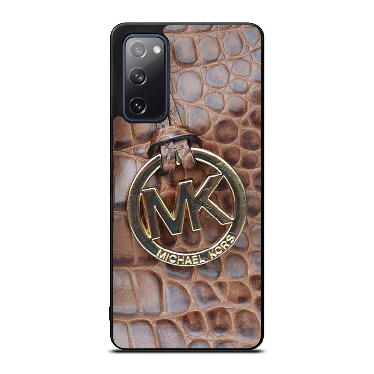 MICHAEL KORS BROWN LEATHER Samsung Galaxy S20 FE Case Cover