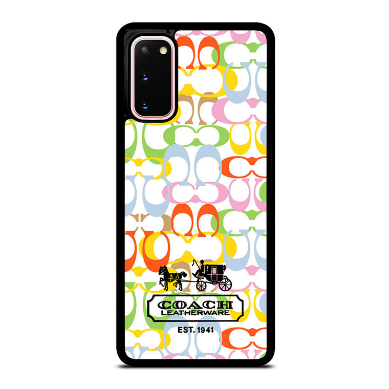 COACH LEATHERWARE NEW YORK EST 1941 COLORFUL Samsung Galaxy S20 Case Cover